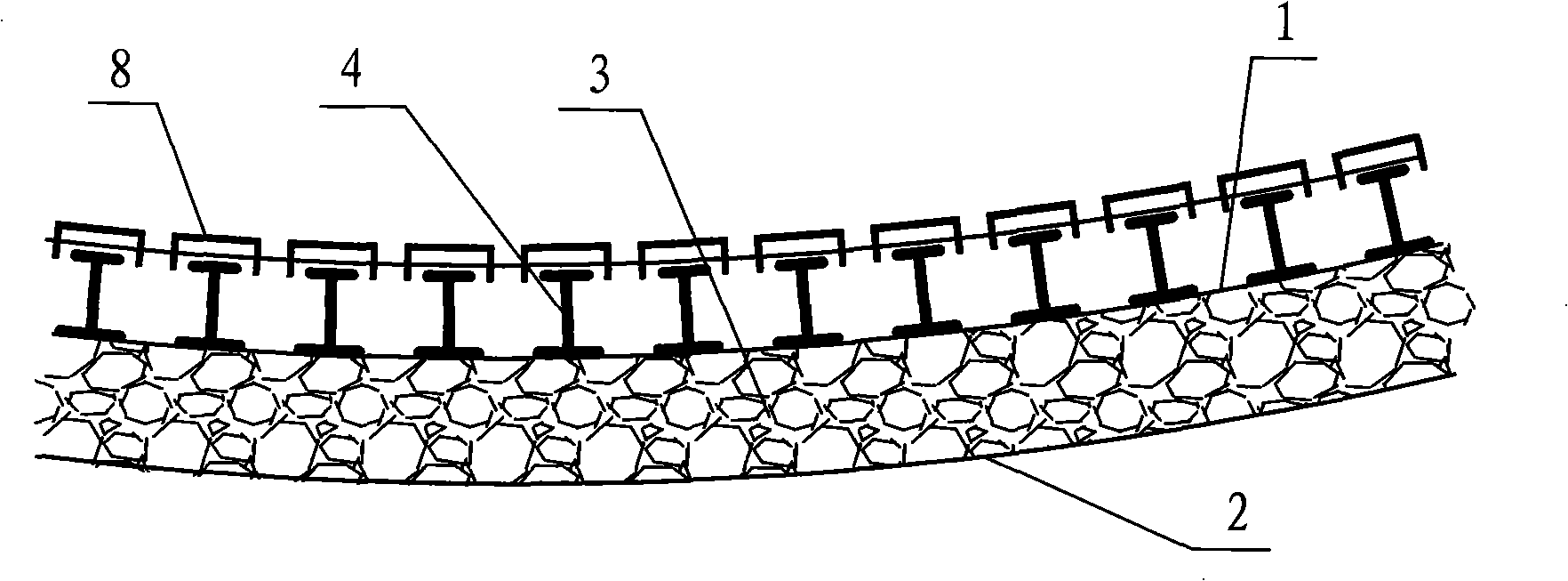 Concrete silo inner lining steel rail and warehouse wall slip form integrated construction method