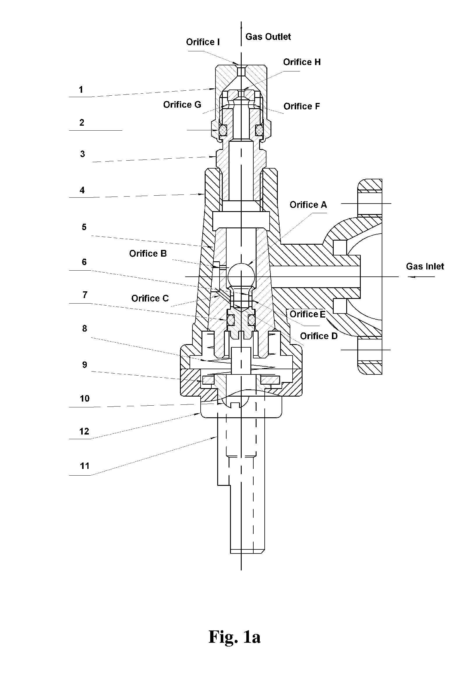 Manual gas valve with natural/lp gas conversion capability