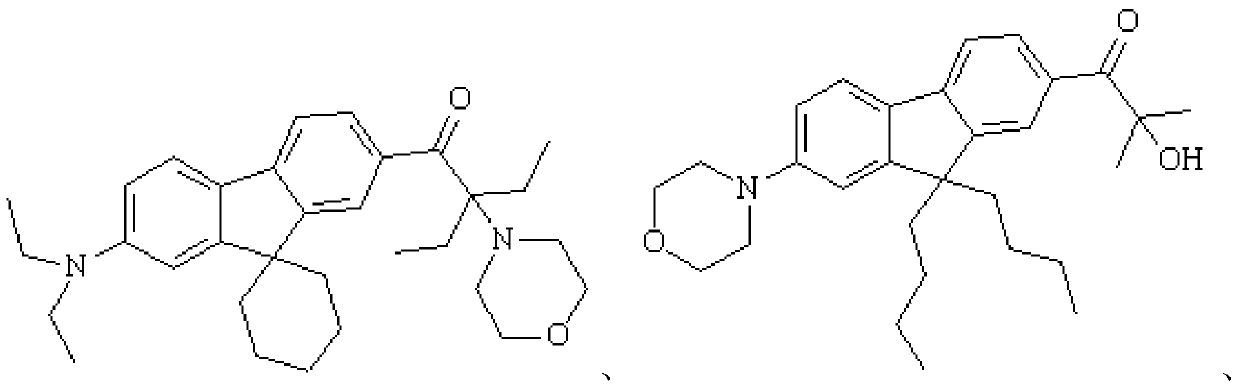 Fluorene-based polyfunctional photoinitiator, preparation method and application thereof