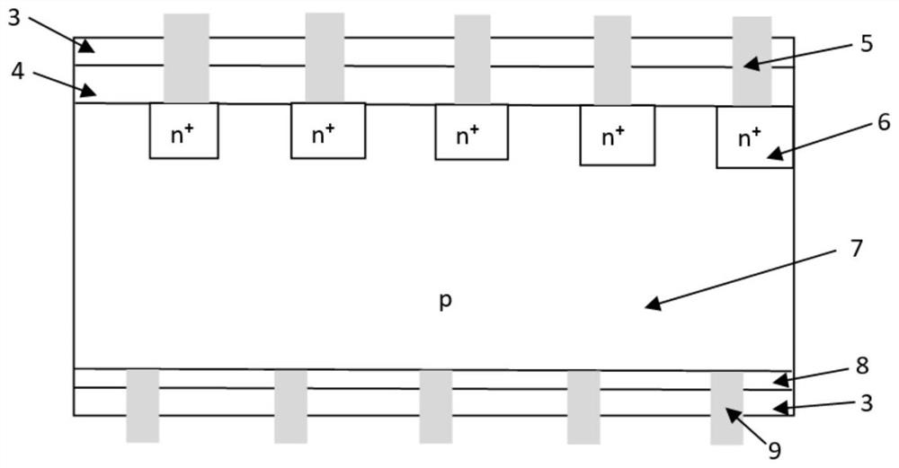 A kind of preparation method based on surface pn crystalline silicon solar cell