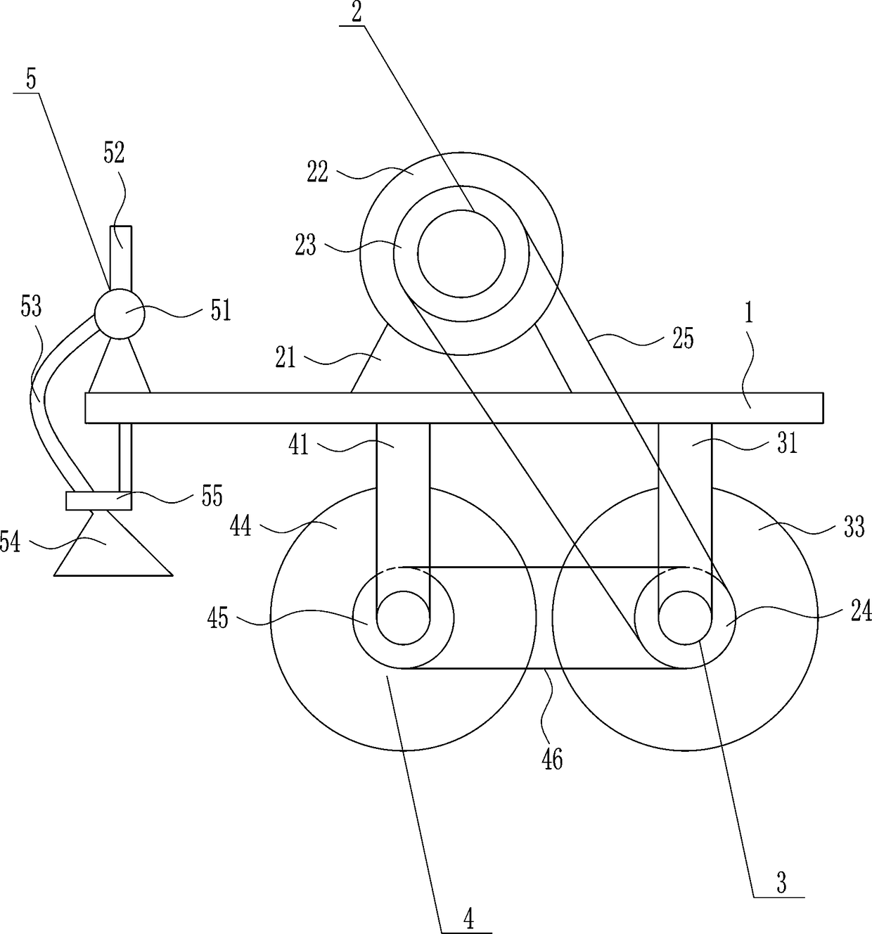 Cement pavement embossing equipment for road construction