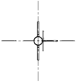 Mounting base of ship gyrocompass system azimuth repeater compass