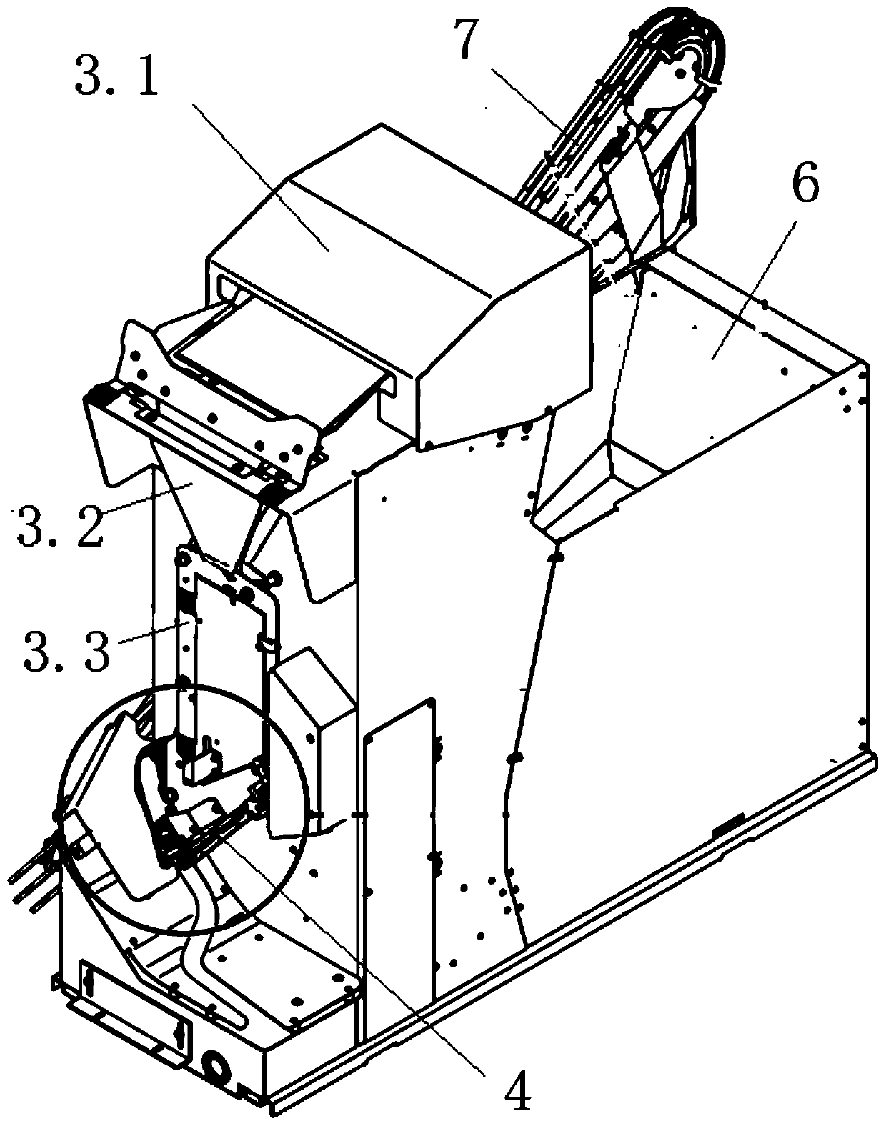 Quick collection and changing device for spinning frame cones