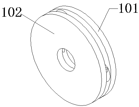 Anti-lock brake disc with elastic bodies