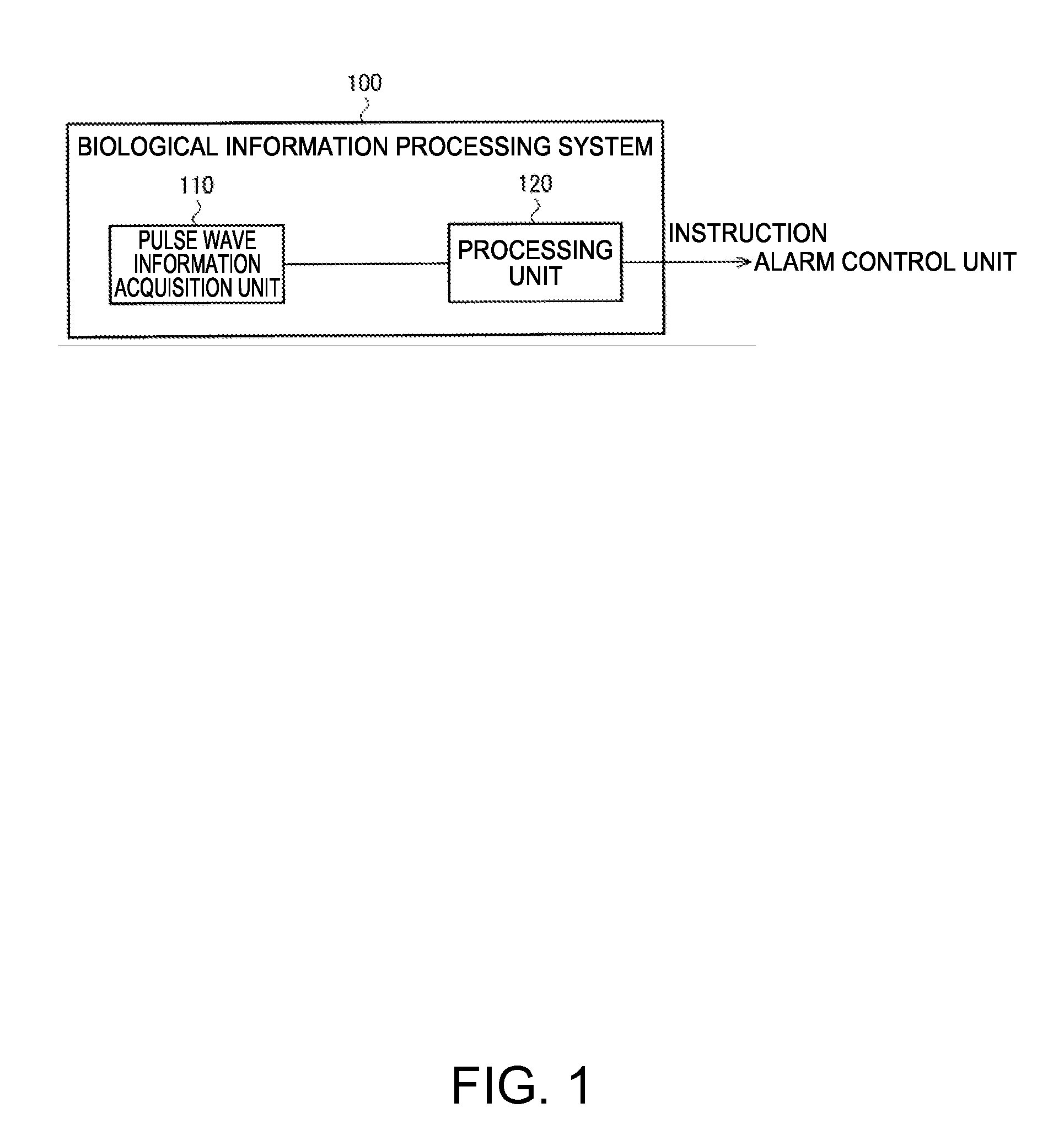 Biological information processing system and method of controlling the same