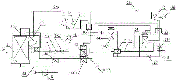 Steam extraction type steam Rankine-low boiling point working medium Rankine combined cycle power generation device