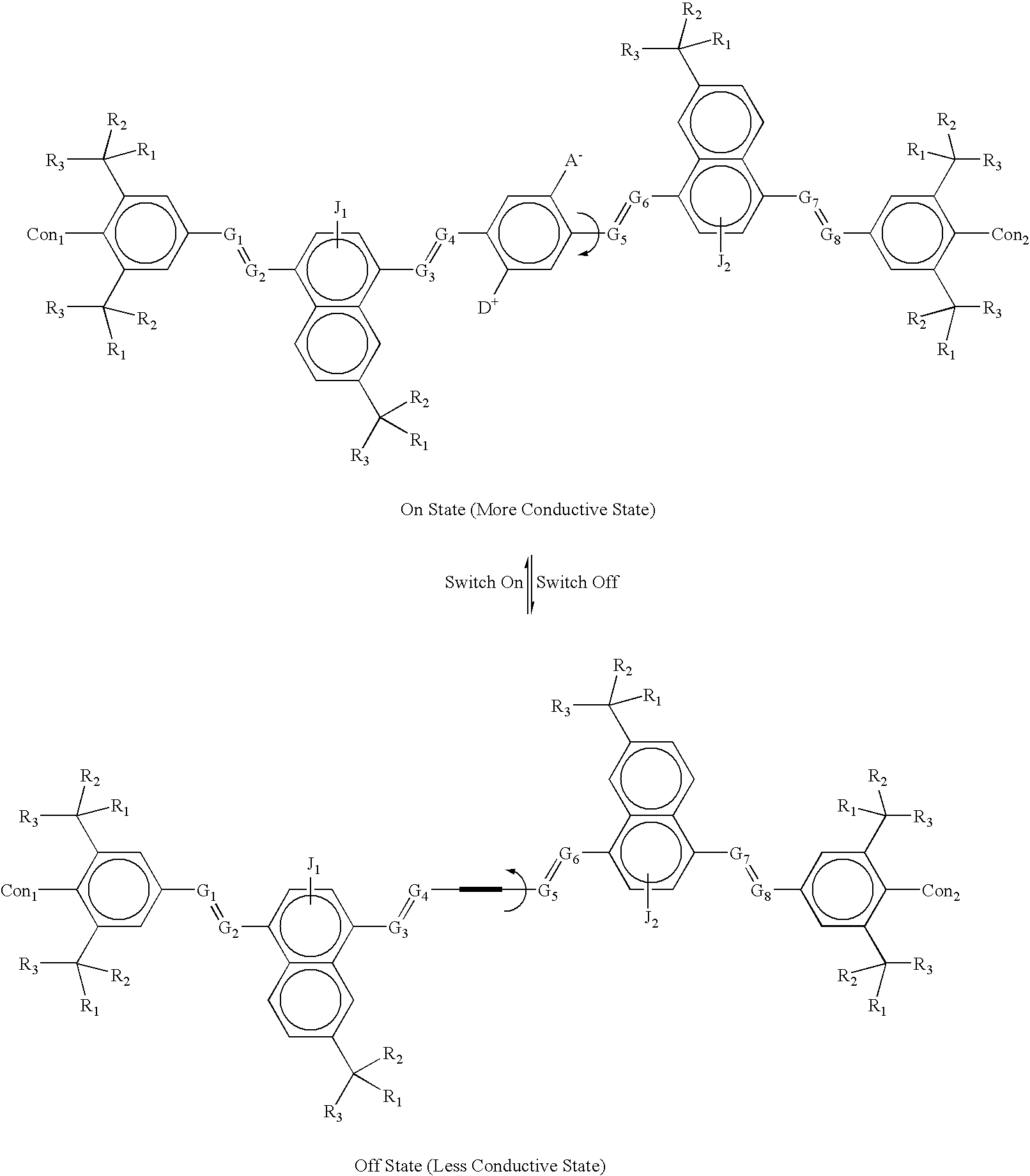 Photopatternable molecular circuitry