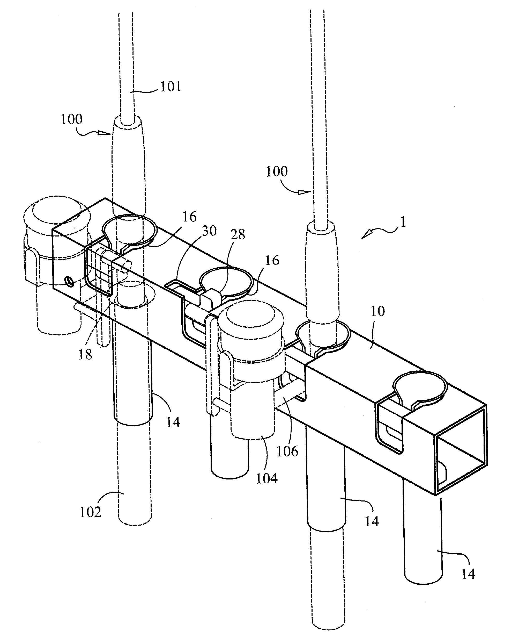 Locking storage systems for fishing rods