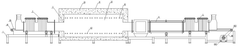 Muffle-free brazing furnace special for liquid cooling plate of power battery of new energy automobile