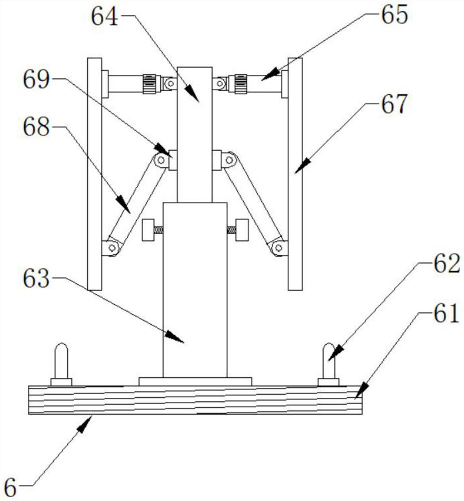 Land classification area measuring and calculating device for land management