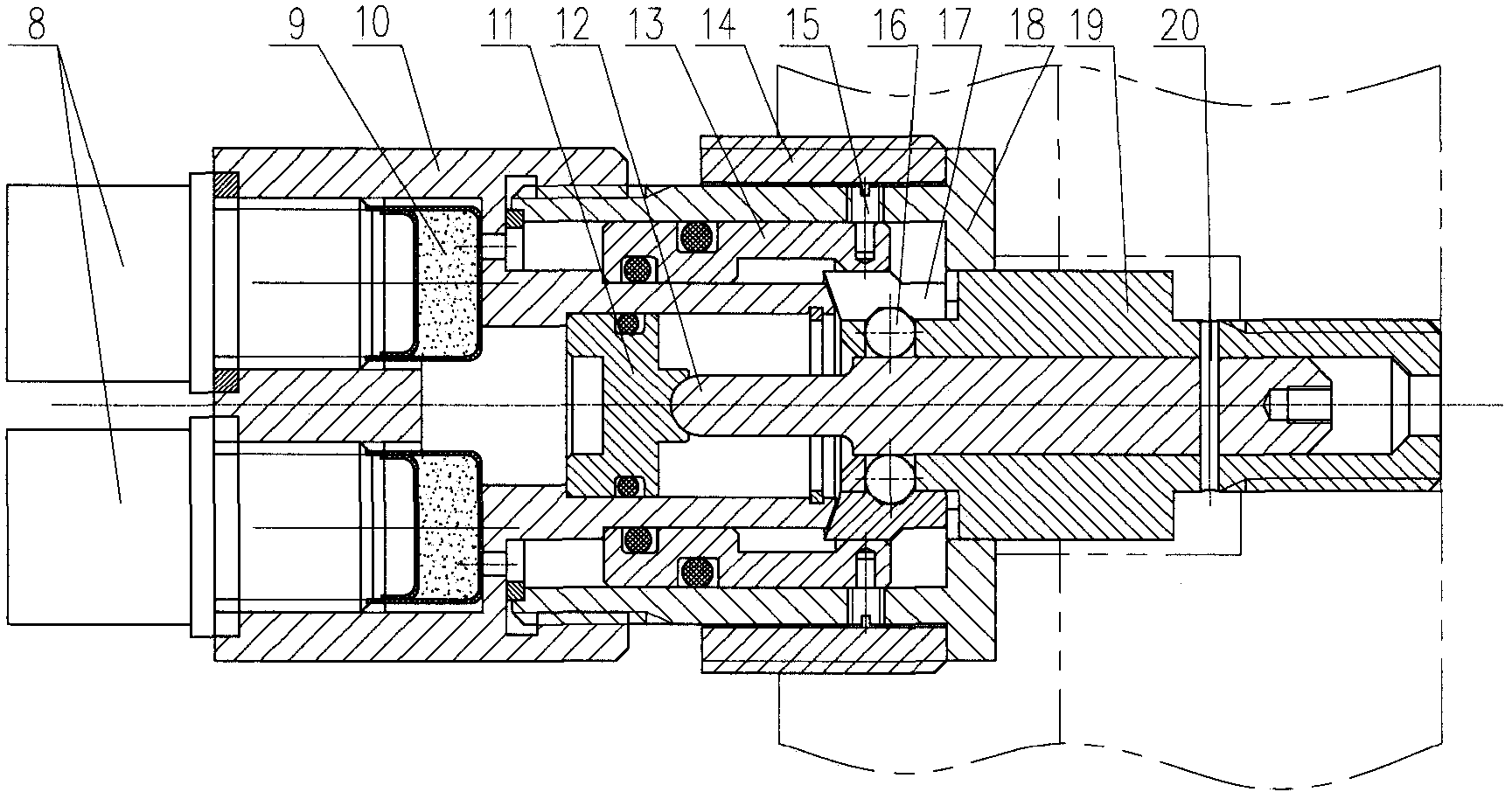 A connection and separation device for spacecraft