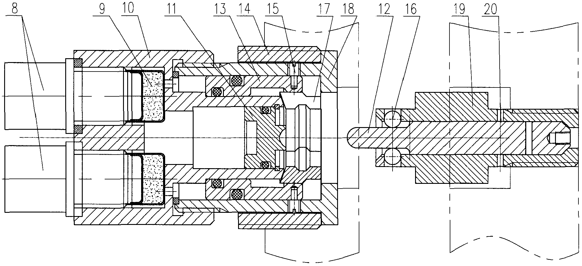 A connection and separation device for spacecraft