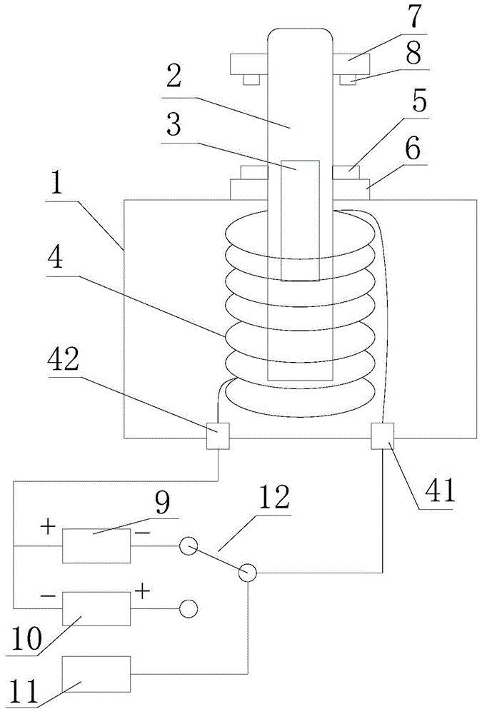 Idle air control valve with switchable magnetic field directions