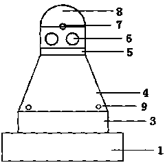 Water treatment photocatalytic reaction device