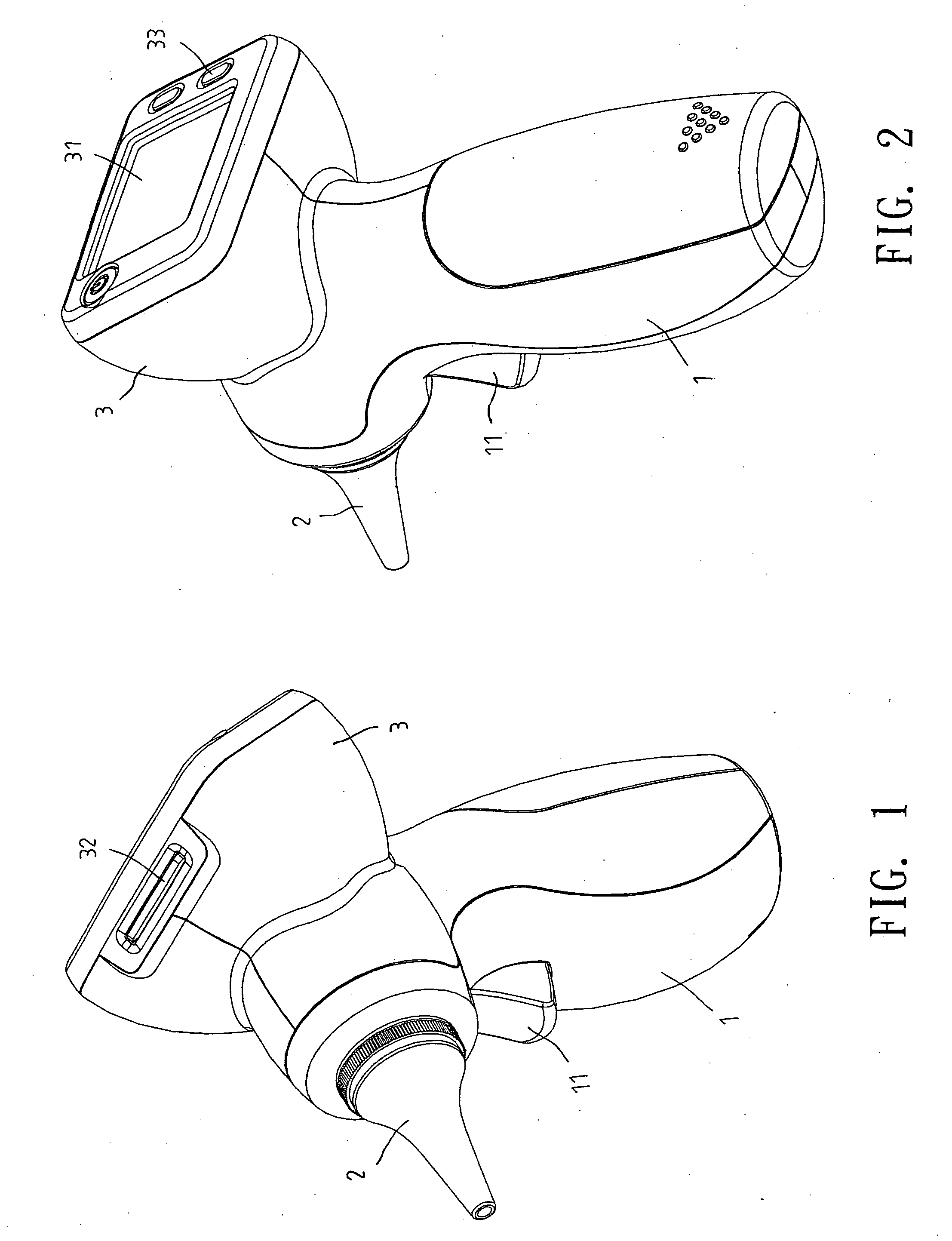 Portable otoscope device