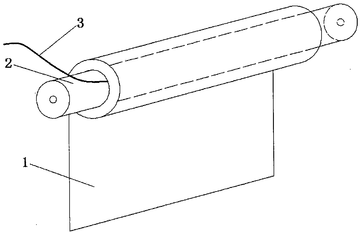 Rolling shutter type low-temperature radiant heating film heating method