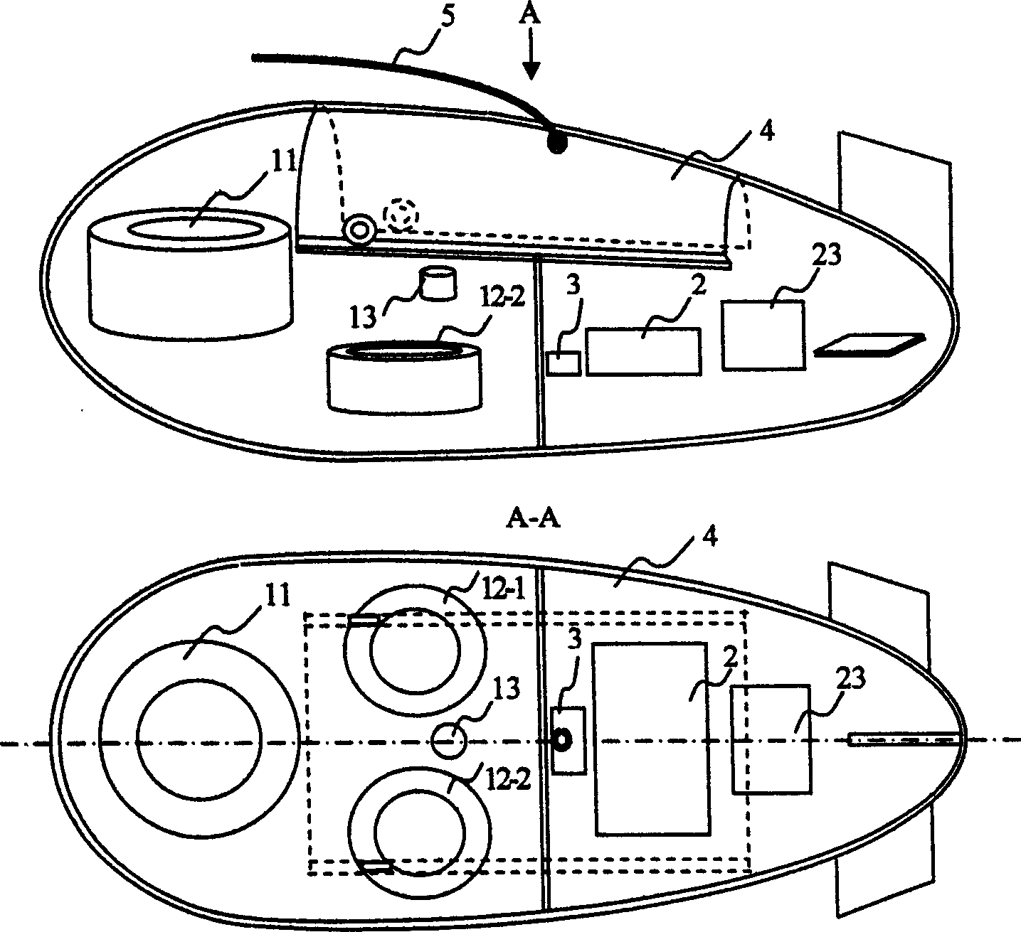 Transmitting method and transmitter for underwater super-wideband combined audio array