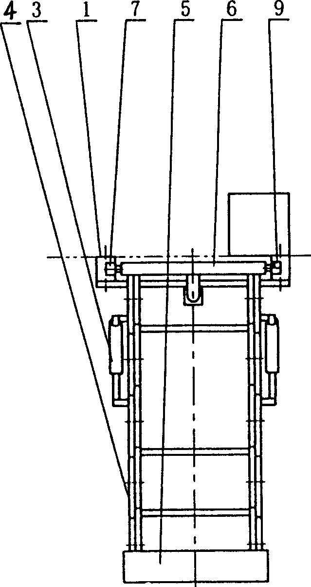 Hydraulic lifting platform for built-in lowering operations