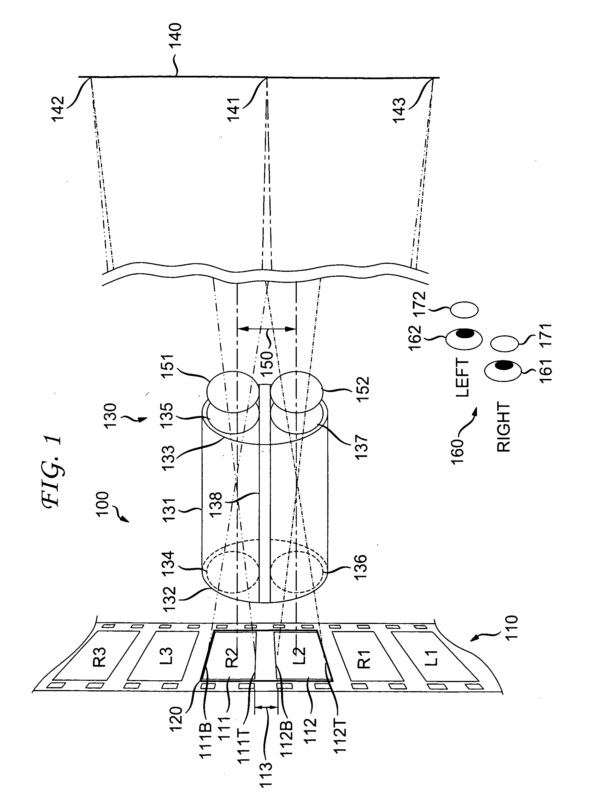 Method for crosstalk correction for three-dimensional (3D) projection