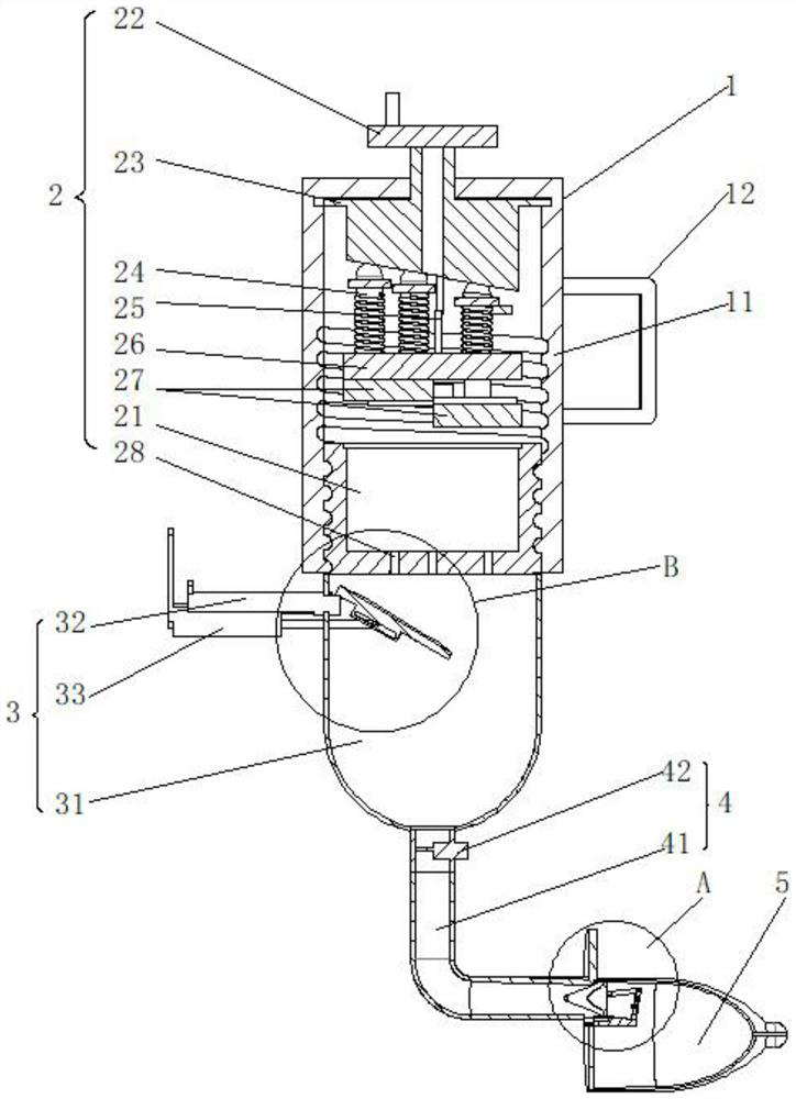 A kind of pediatric nursing safety medicine feeder