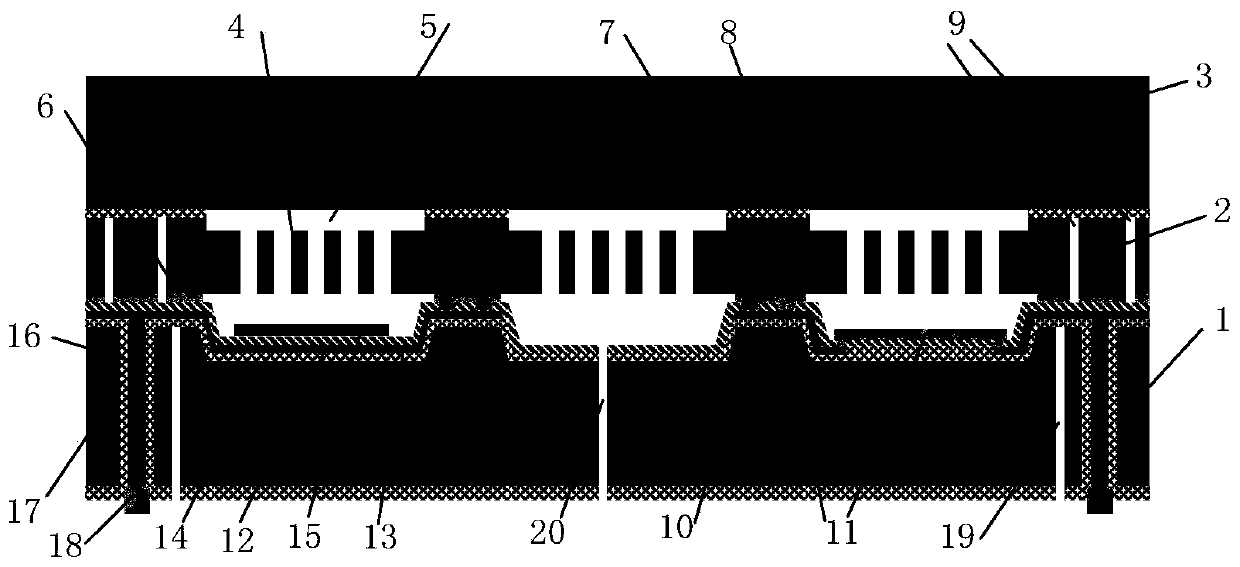 Wafer level packaging MEMS chip structure and processing method thereof