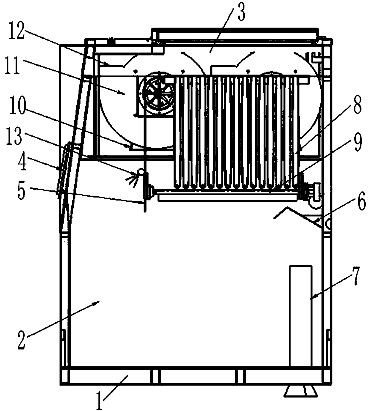 Multistage dust removal dustbin for sweeper