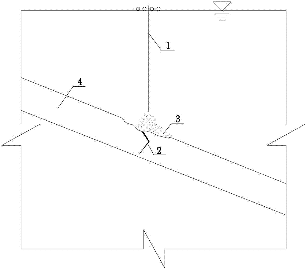 Concrete face rockfill dam leakage underwater blocking structure and method