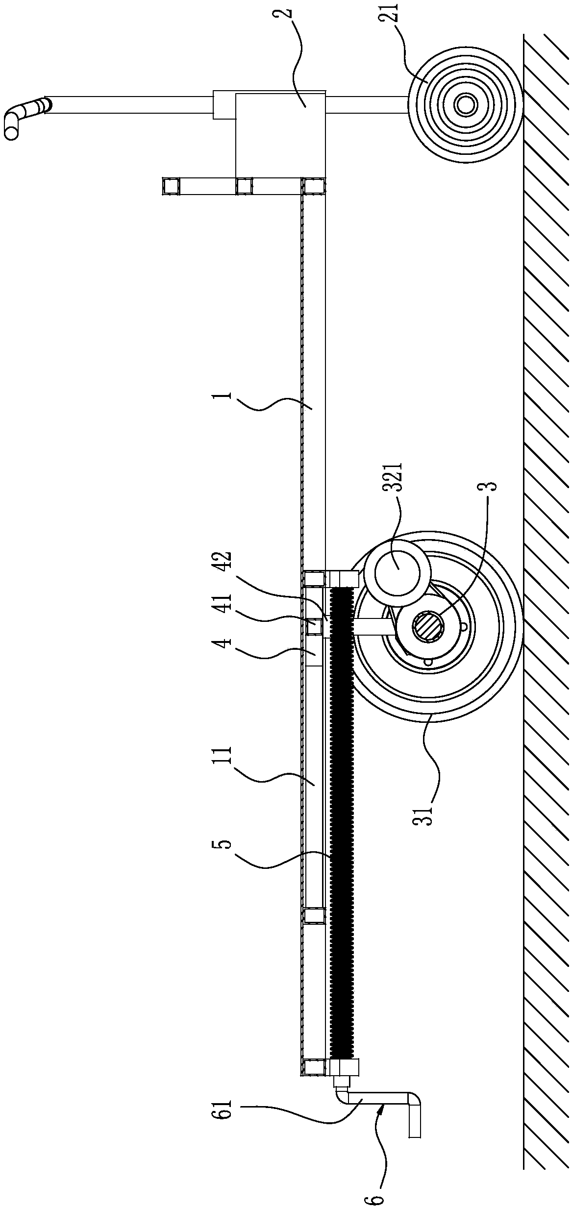 Electric pallet truck with adjustable axle distance