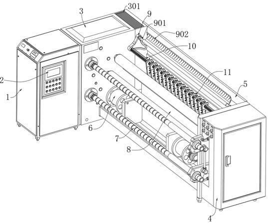 Dividing and cutting machine with straight knife dividing and cutting mechanism and using method of dividing and cutting machine