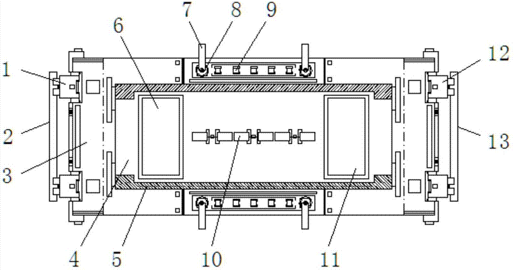 Physical experiment equipment placement device