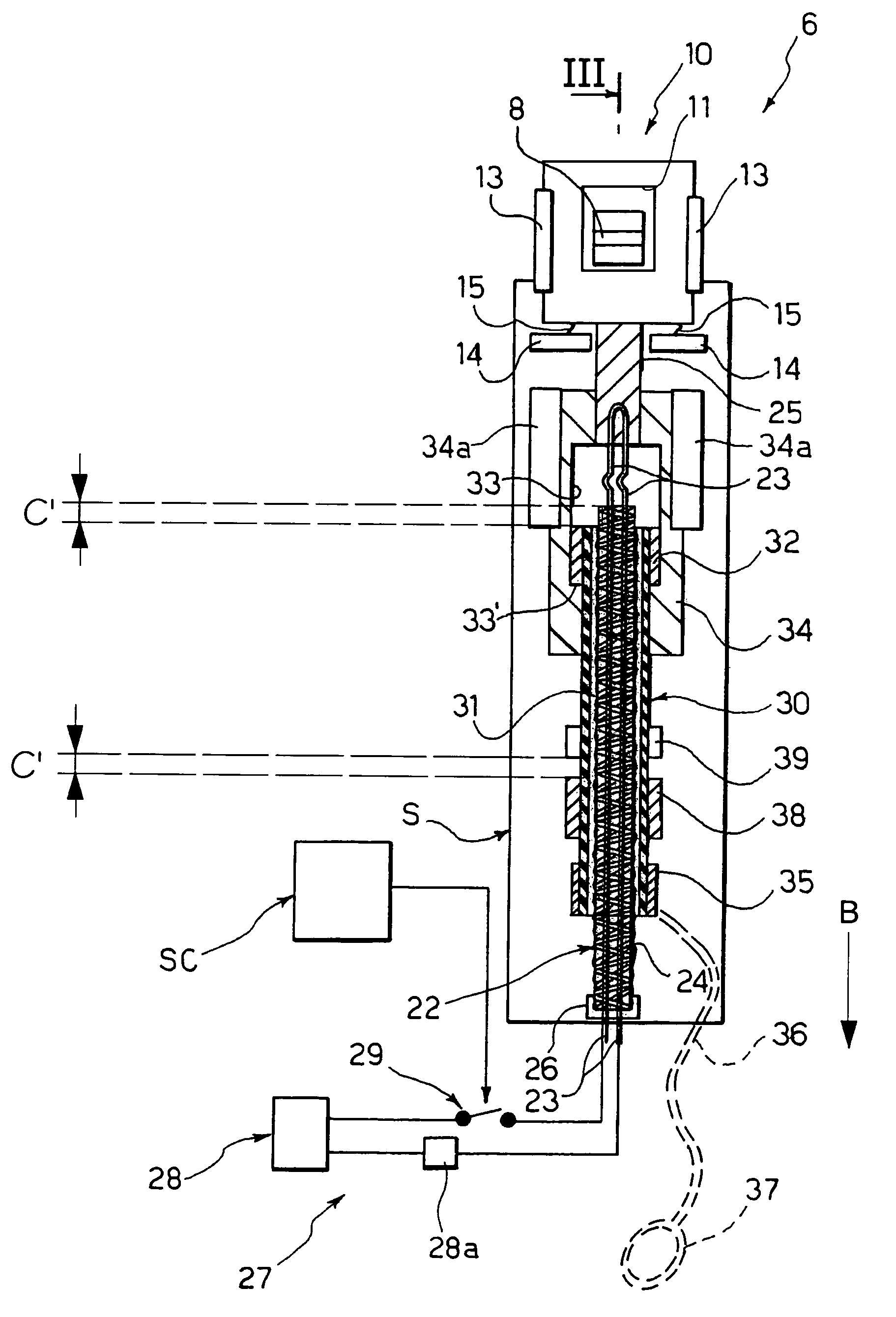 Household appliance, namely a machine for washing and/or drying laundry, with a door block/release device that can be actuated electrically