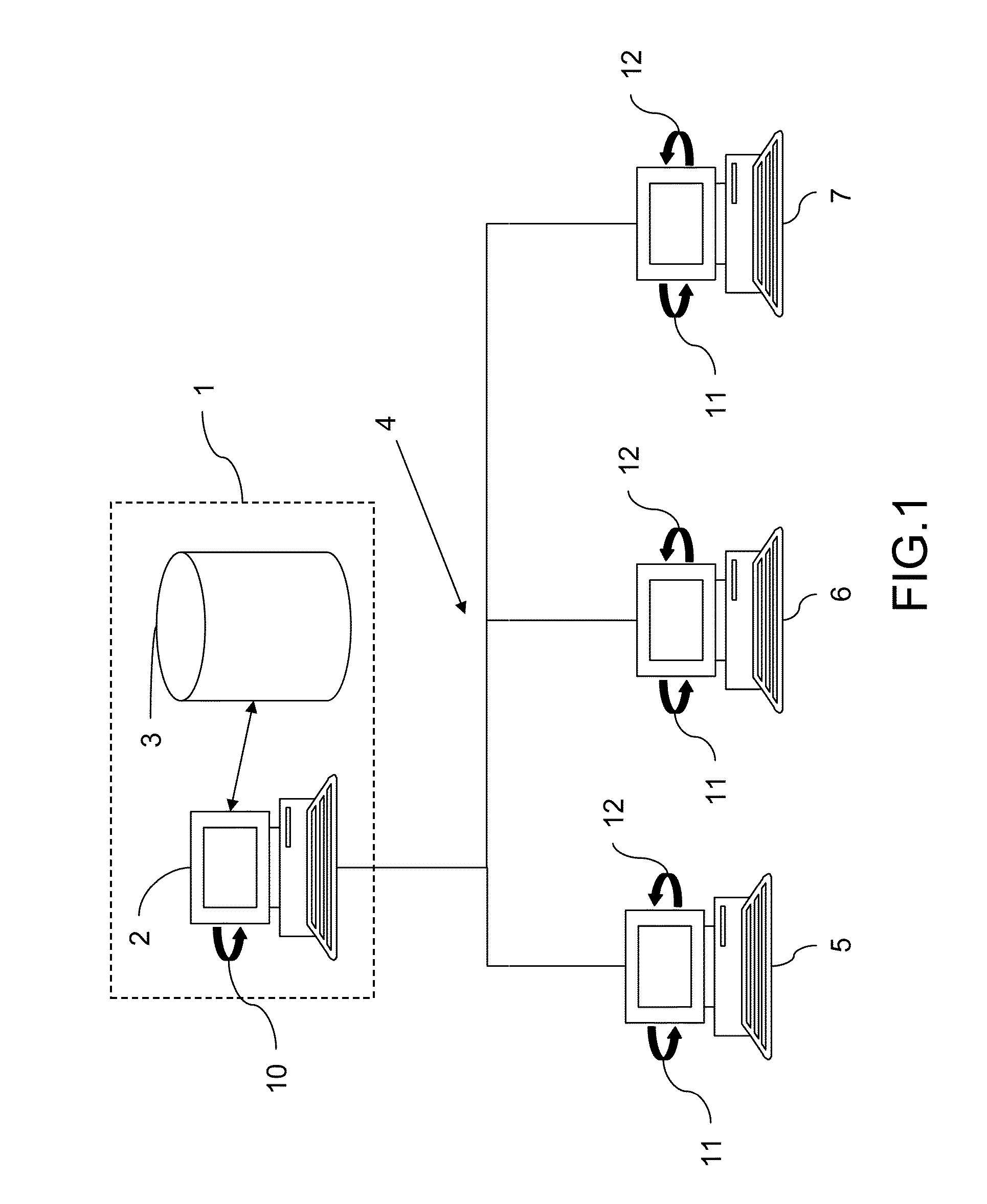 Process of import/export of data of a database