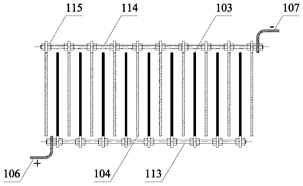 Method and system for carrying out electrocatalytic oxidation treatment on chemical nickel wastewater