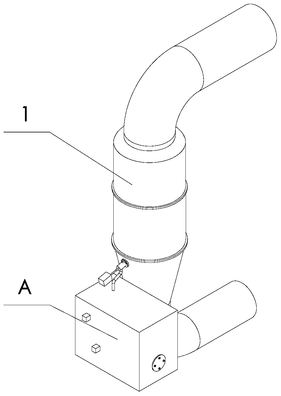 Device for on-line detection of particle properties in fluidized bed granulation process