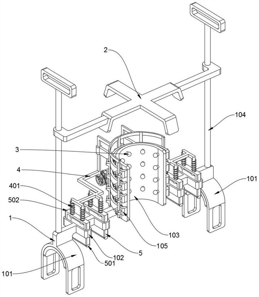 Neck auxiliary treatment device for general surgery department