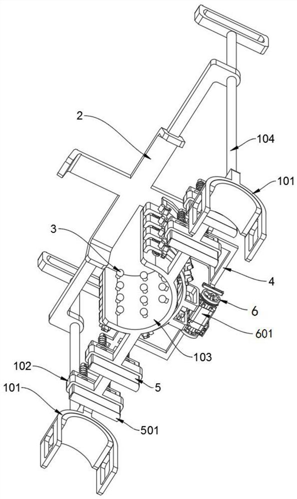 Neck auxiliary treatment device for general surgery department