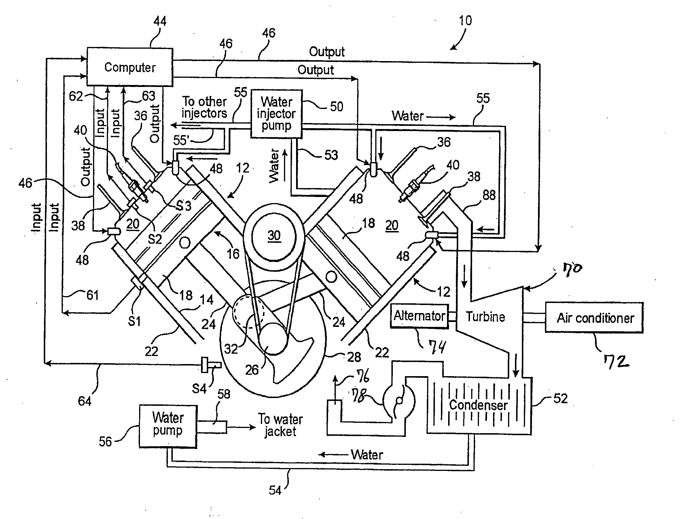 System and method for recovering wasted energy from an internal combustion engine