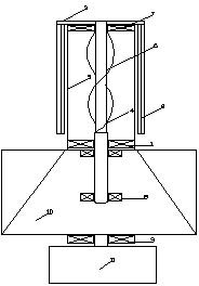 Double-acting wind-light hybrid power generation device