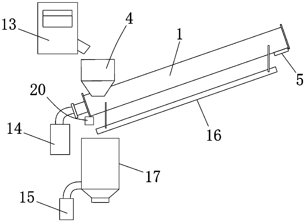 Forage grass grading and conveying device