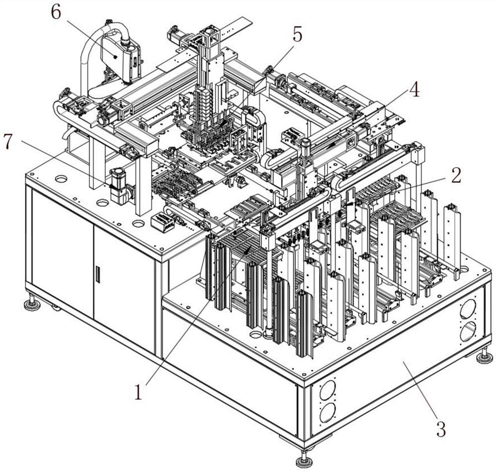 High-speed precise assembling equipment for ultra-thin keyboard blank key supports