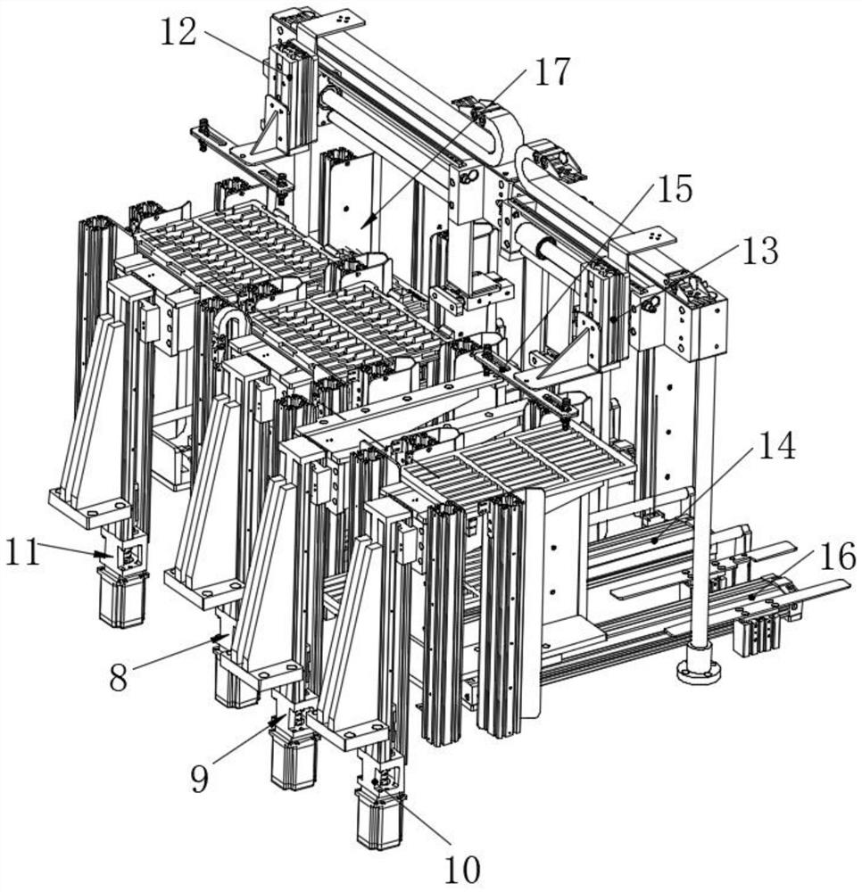 High-speed precise assembling equipment for ultra-thin keyboard blank key supports