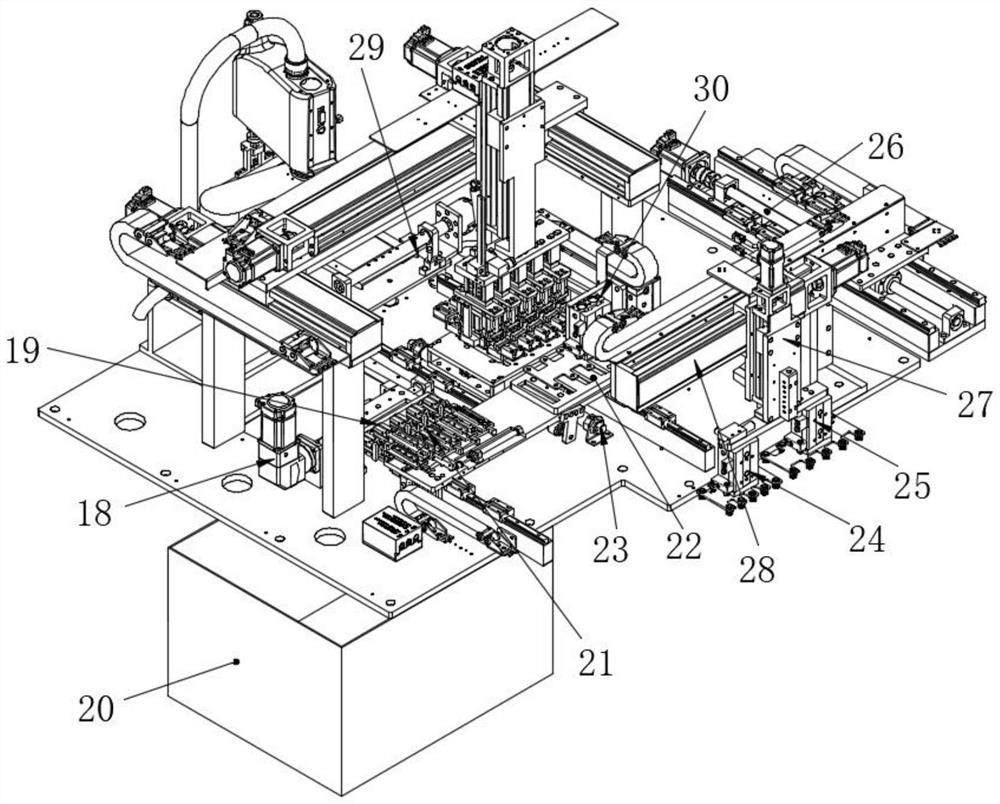 High-speed precise assembling equipment for ultra-thin keyboard blank key supports