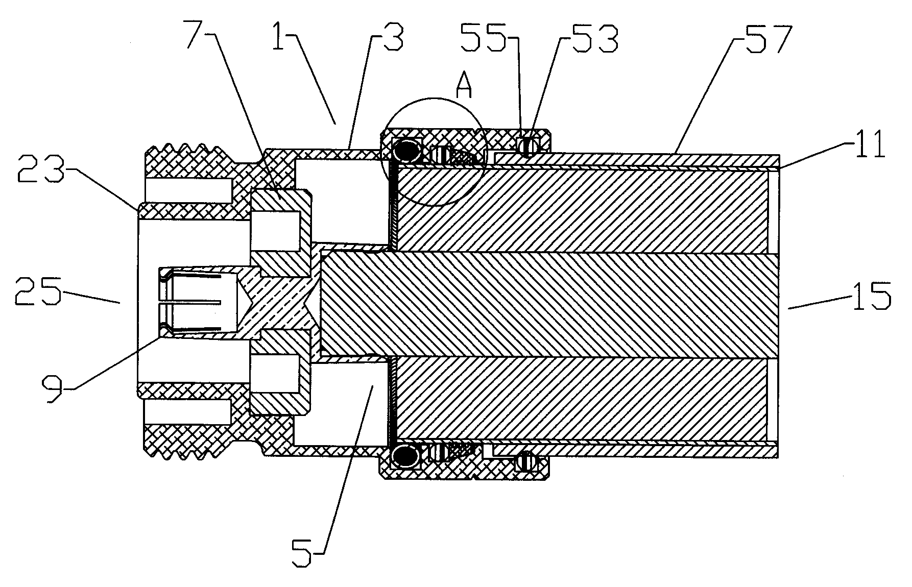 Insertion Coupling Coaxial Connector