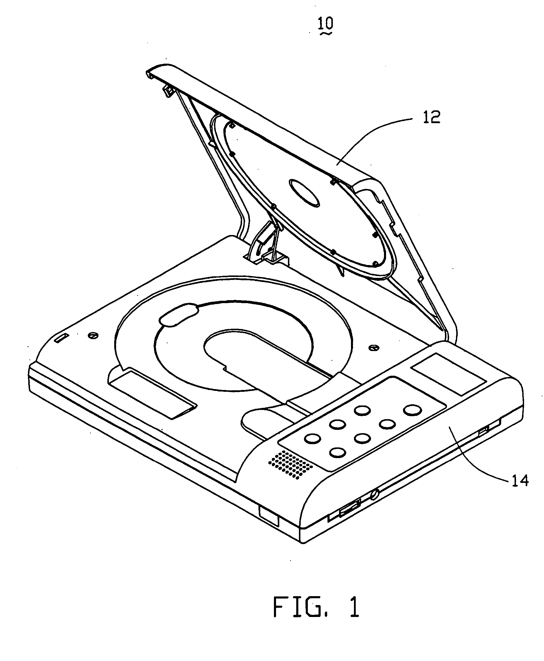 Casing for optical disk player