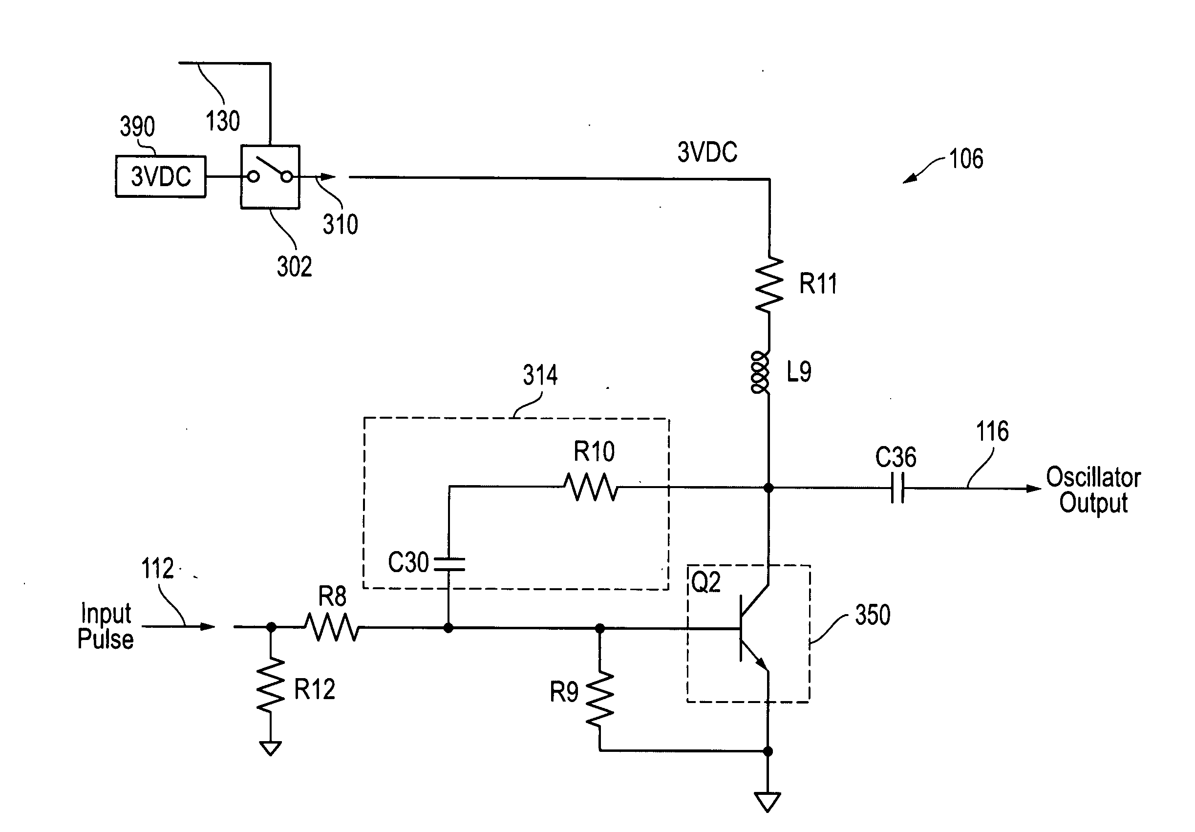 Systems and methods for generating pulsed output signals using a gated RF oscillator circuit