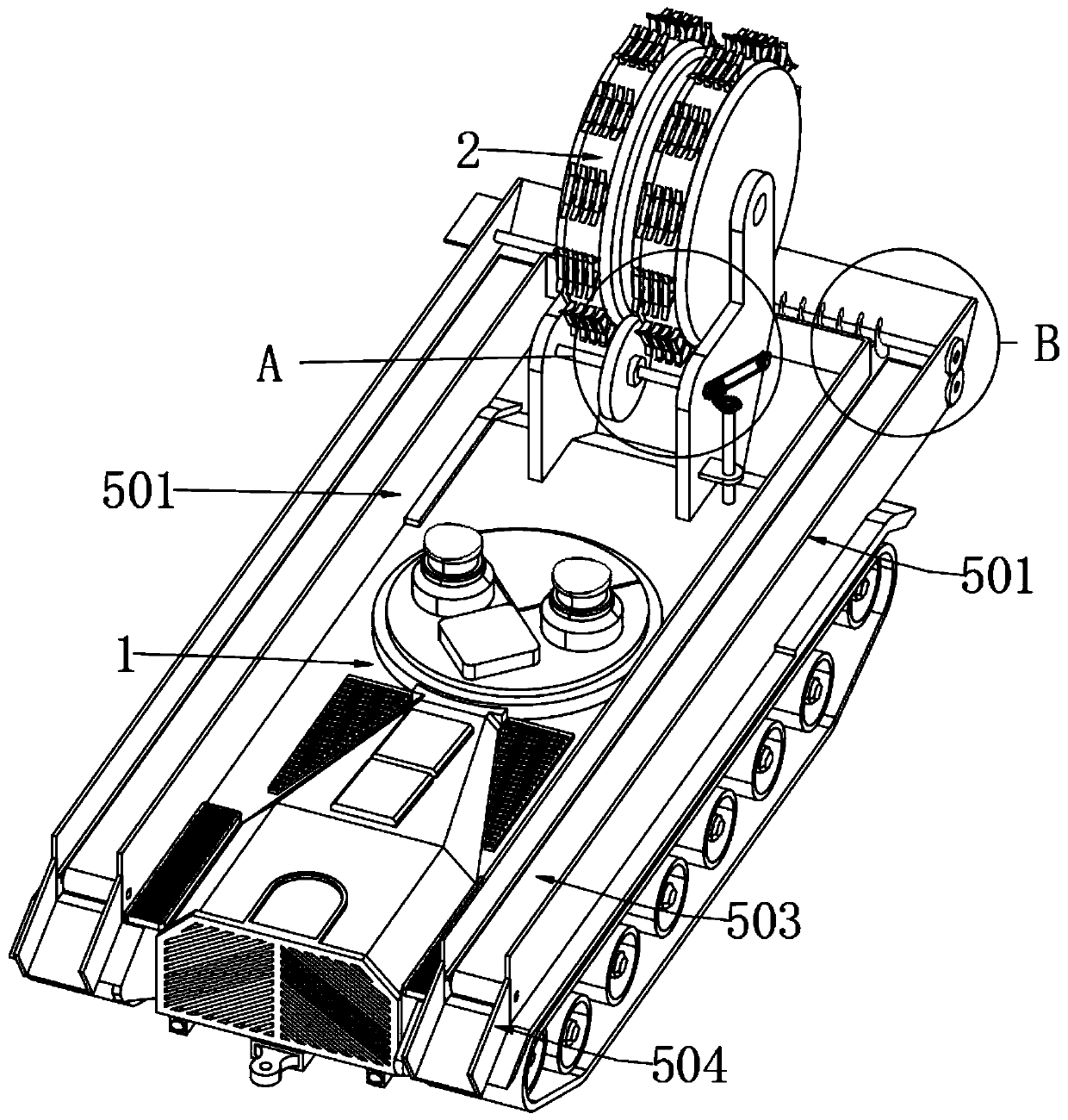 Drilling machine equipment with synchronous extraction function for coal mine production