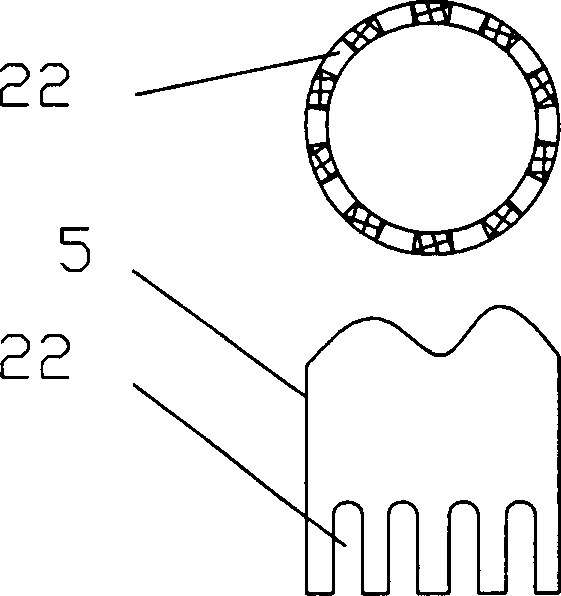 Zinc bath bottom slag cleaning device