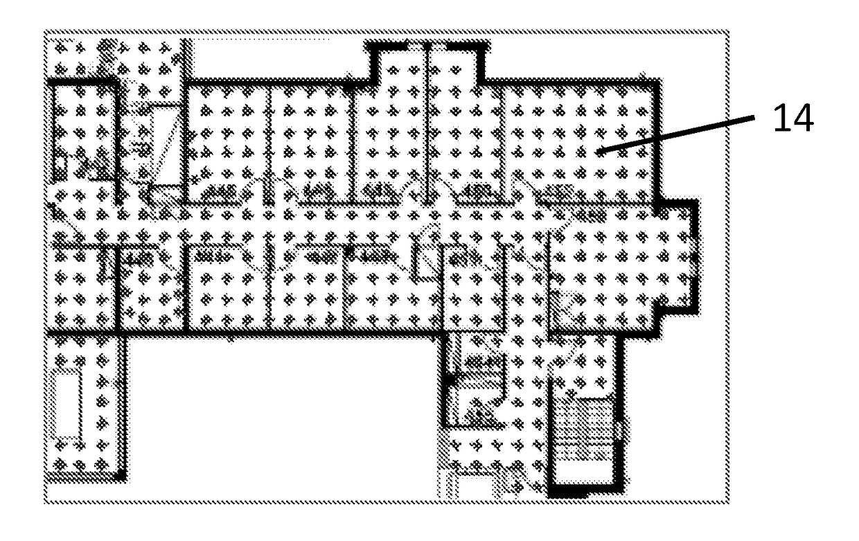 Determining the position of a mobile device in a geographical area