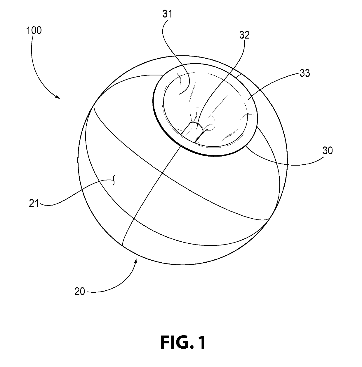 Exercise Ball with Internal Handle