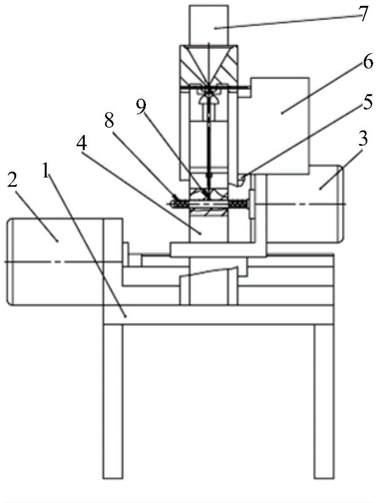 Device for pressing developing point